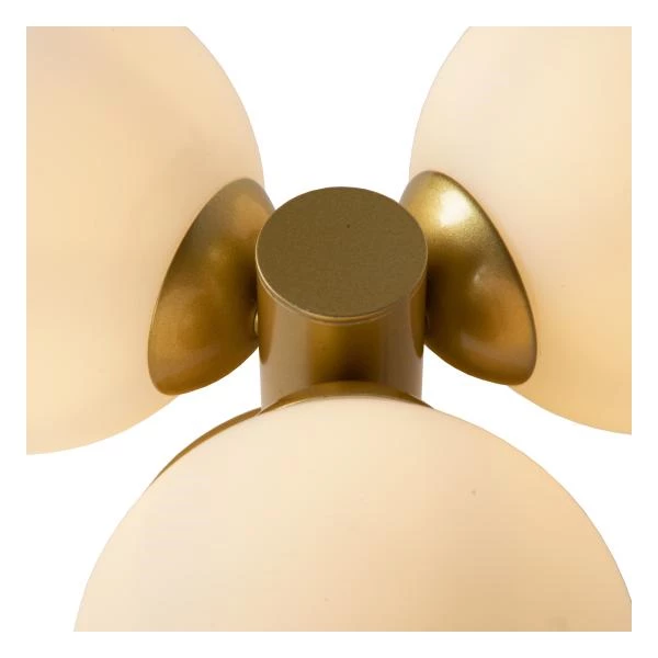 Lucide TRUDY - Lámpara de techo Baño - Ø 28 cm - 3xG9 - IP44 - Oro mate / Latón - DETAIL 1